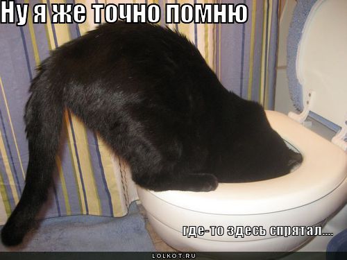 где-то здесь спрятал