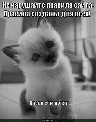 не нарушайте правила!