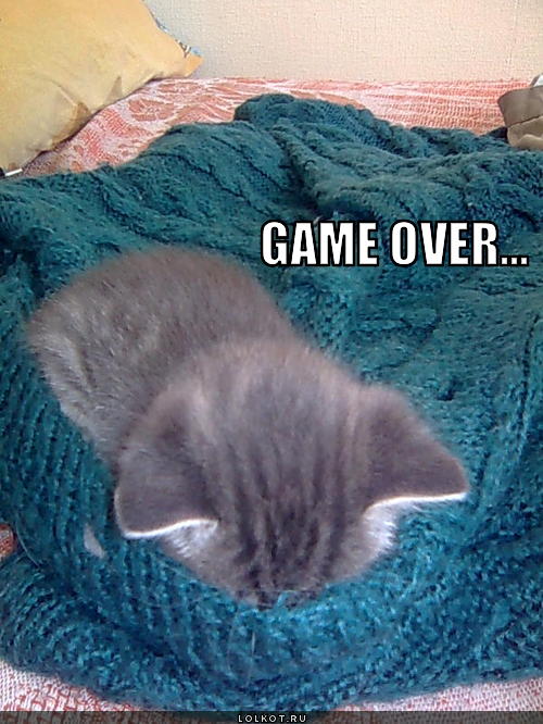 game over...